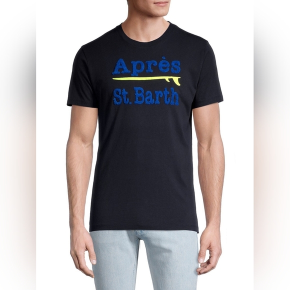 MC2 Saint Barth Apres St. Barth Crewneck T-Shirt MADE IN PORTUGAL - Picture 3 of 6